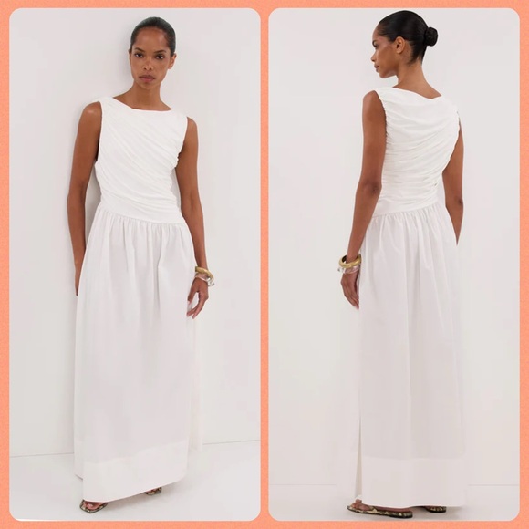 DISSH Dresses & Skirts - 🍒NWT DISSH Alexandria Hybrid Sleeveless Midi Dress in White. Size: 8